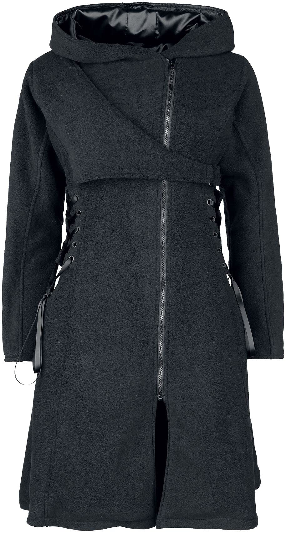 Vixxsin Kelpie Coat Women's Coat Black Everyday Gothic Romantic, black, S