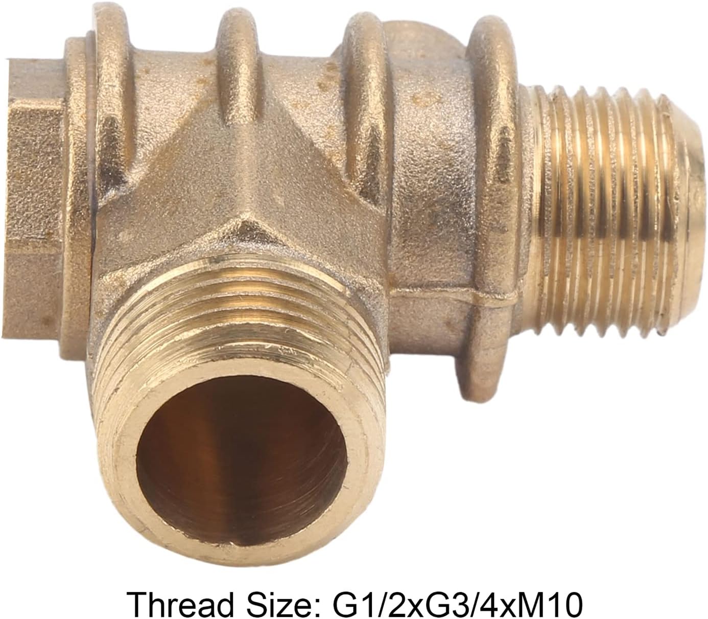 Air Compressor Check Valve Check Valve For Air Compressor Central Pneumatic Air Compressor Parts,1 Way Valve Brass Air Compressor Threaded Check Valve Accessory Part 1/2 x 3 /