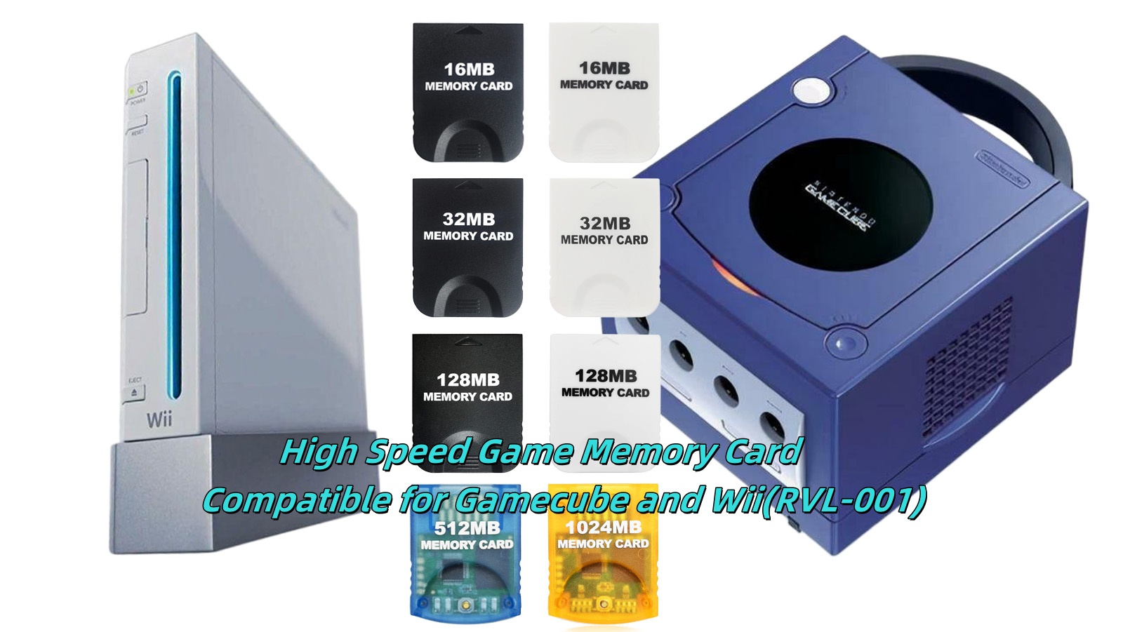 Amazon.com: Hyamass 128MB(2043 Blocks) High Speed Gamecube Storage