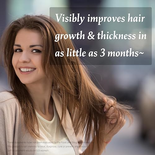 Miniatura 3 de Suplemento para el crecimiento del cabello para mujeres, promueve un cabello más grueso, más lleno y más fuerte, con biotina, extracto de hierbas,