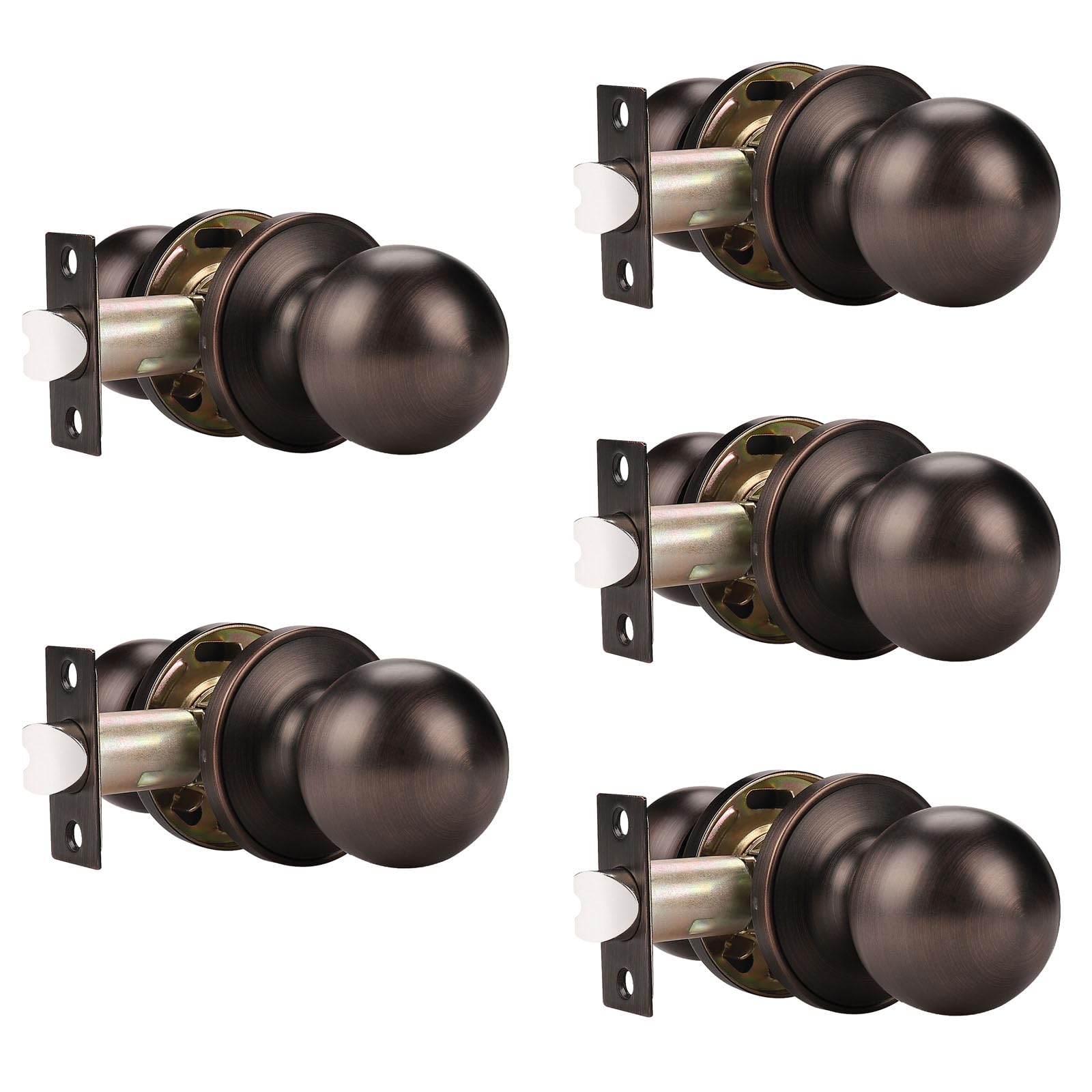 Probrico Satin Nickel Door Knobs - 10 Pack -14