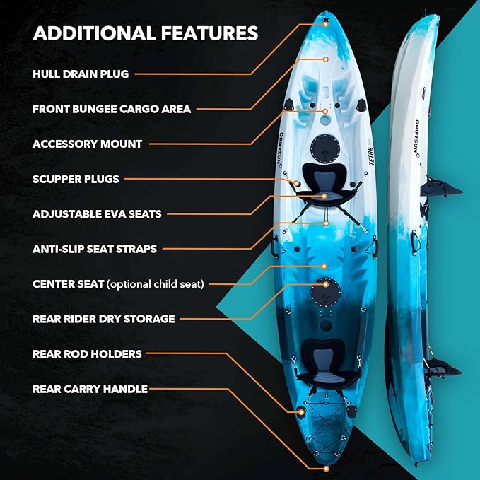 Kayak Rígido Driftsun Teton 120 para 2 o 3 Personas miniatura 6