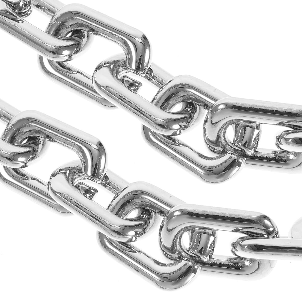 KESYOO Chunky Silver Purse Chain Strap, 12.4 Inch Short Bag Chain Handle with Spring Rings, Metal Replacement Accessories for Handbags