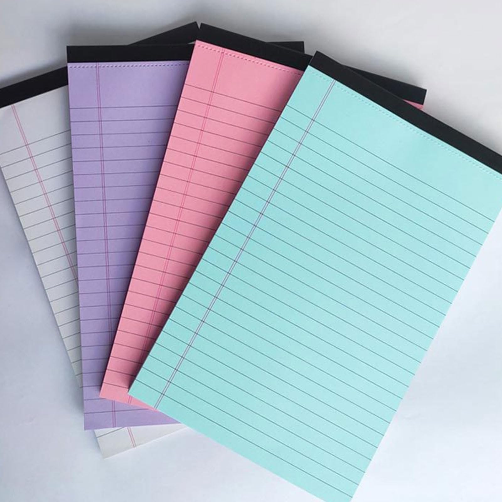 4 blocchi per appunti colorati formato lettera 50 fogli per studenti pianificazione quotidiana professionale formato lettera blocco note forniture blocco note eleganti tearable notebook