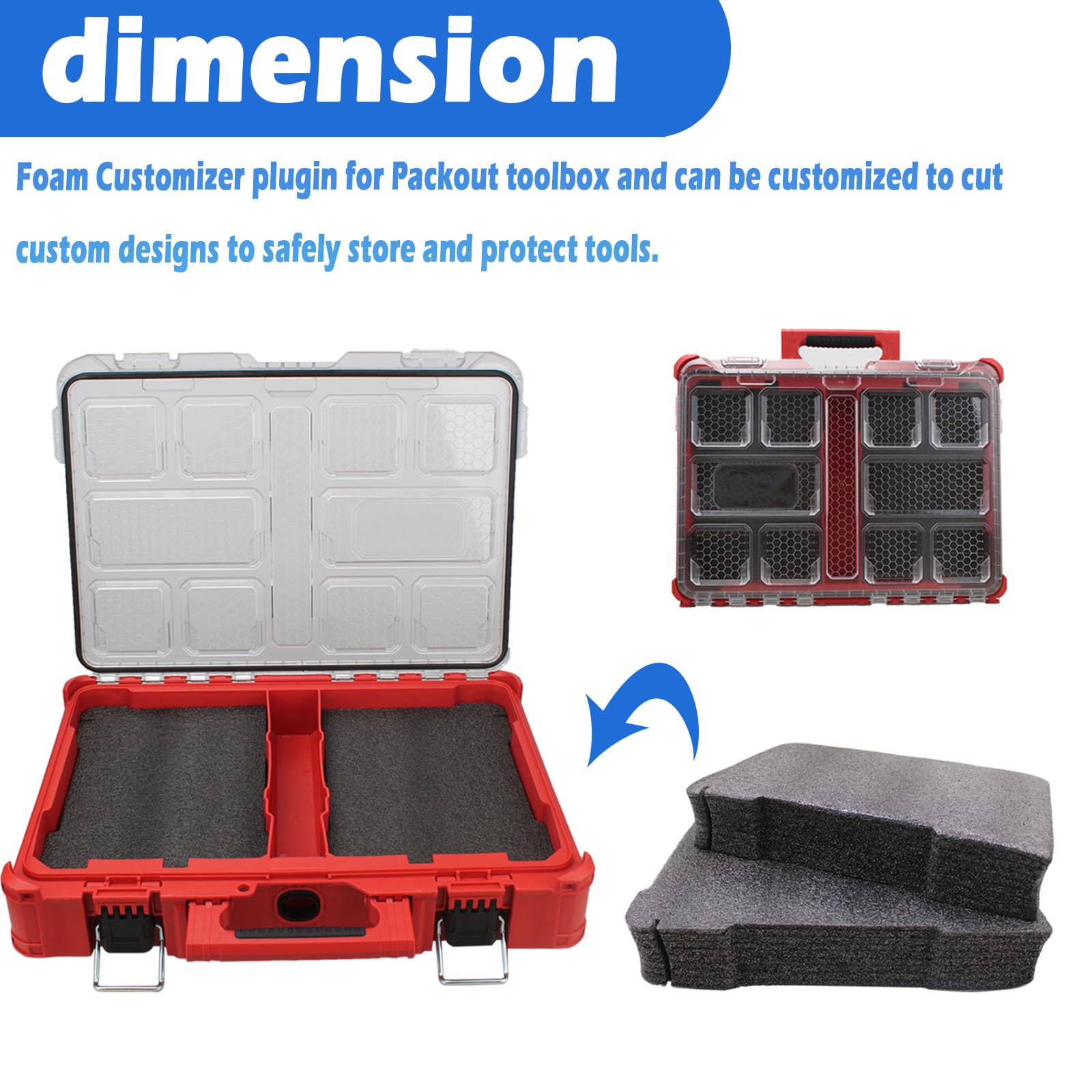 Amazon.co.jp: Milwaukee Packout 交換用フォームインサート