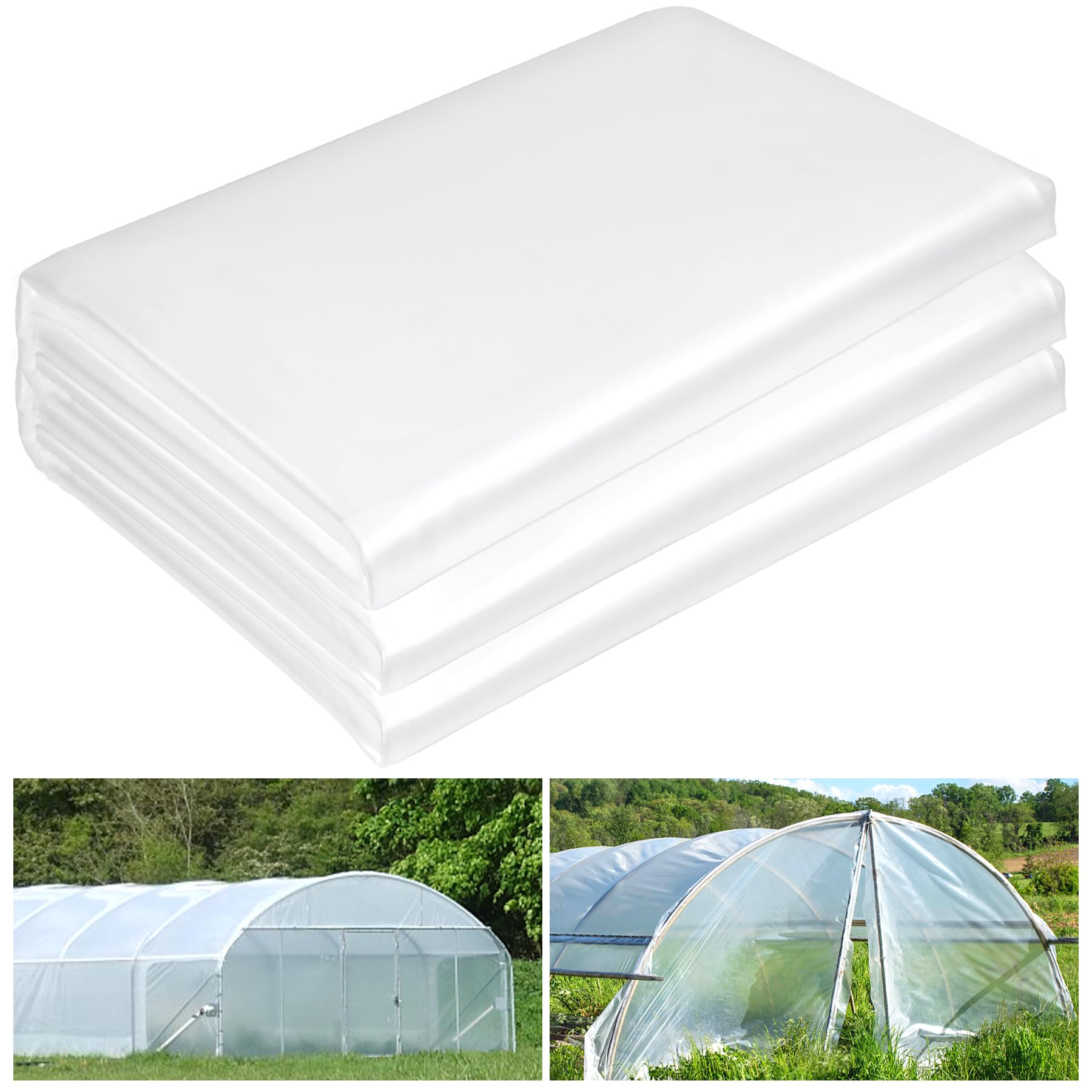 ToLanbbt 6 mil Greenhouse Plastic 10 x 50 FT