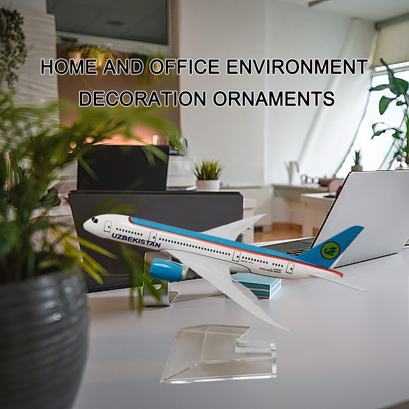 Modello aereo in metallo pressofuso in lega 1/400 Uzbekistan B787 Aeroplano realizzato con precisione for decorazioni for casa/ufficio, regali for l'aviazione appassionati