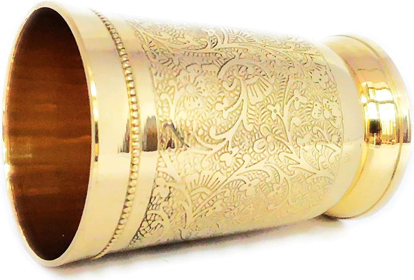 Brass Glass Lassi glass punjabi treditional glasss 330 ml Each Set of 6 A perfect diwali or wedding gift