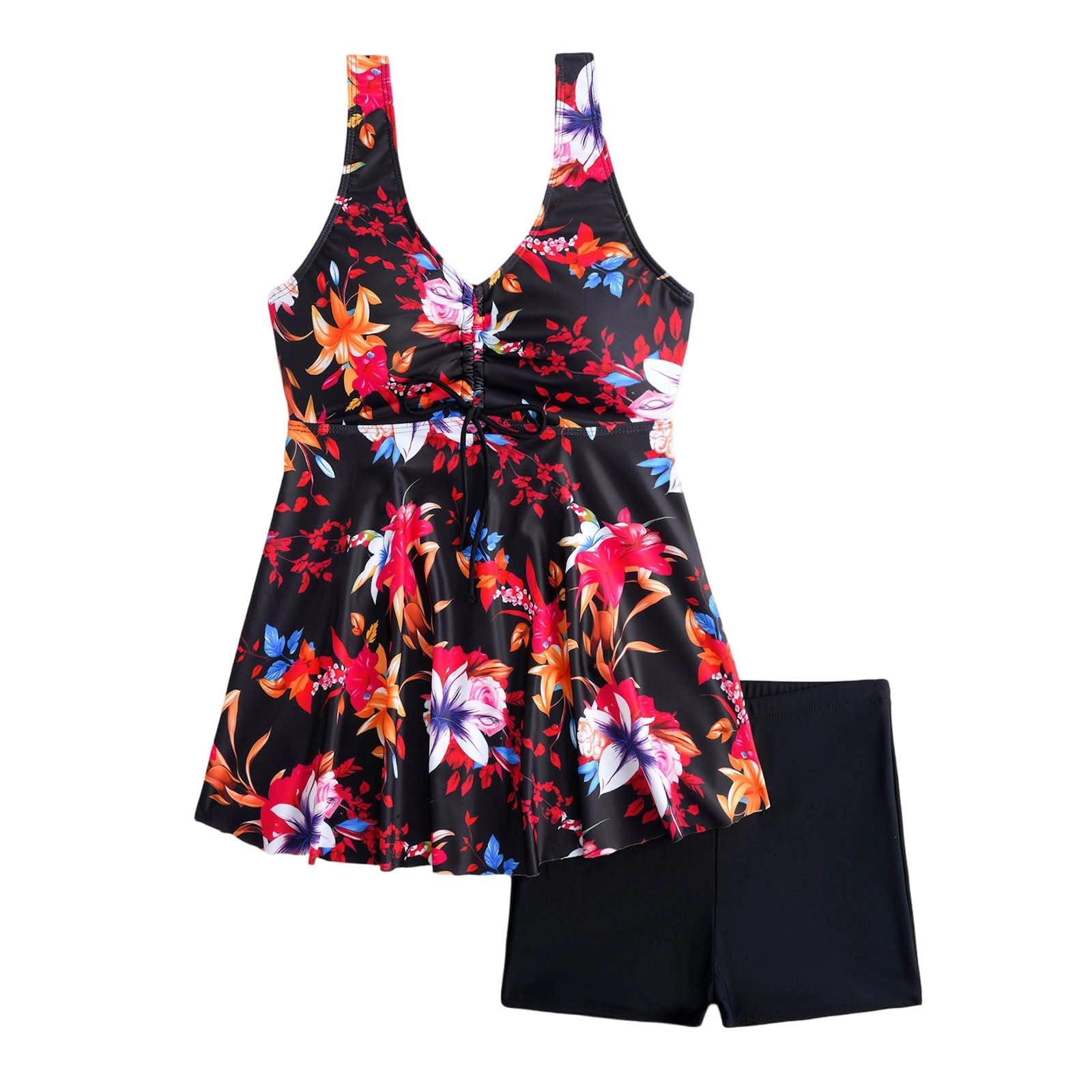 Generisch Bikini triángulo TankiniBadeanzug mit Blumenmuster,zweiteilig,bestehend Bikinihose Bikinioberteil