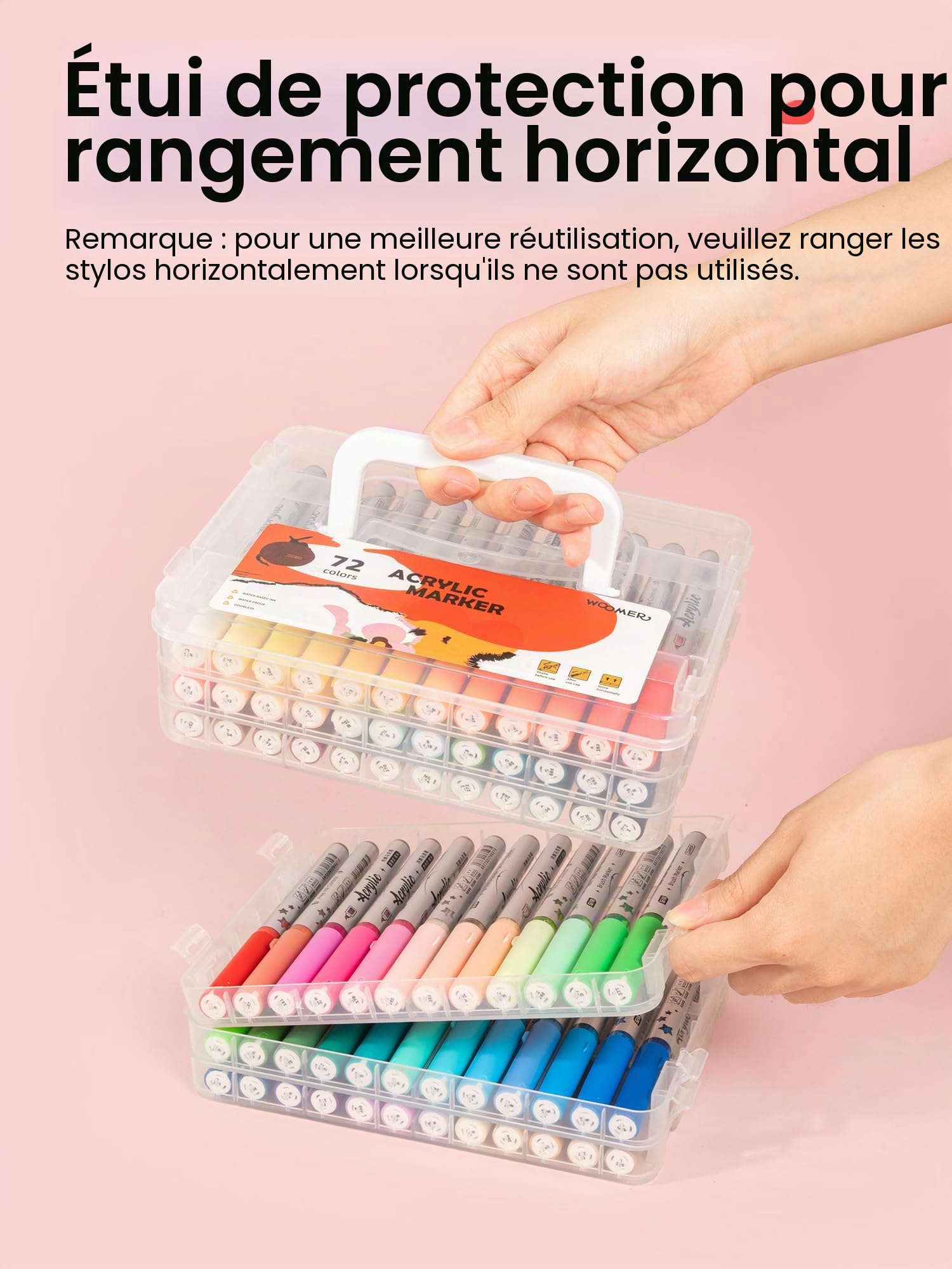 Woomer Marqueurs Acryliques 72 Couleurs