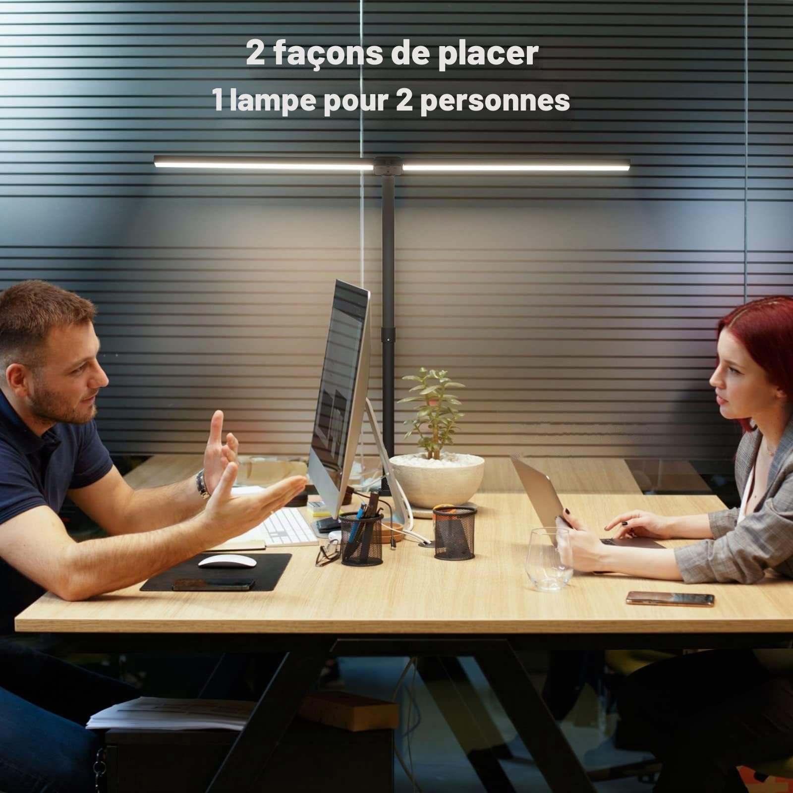 Lampe De Bureau LED, Lampe De Table Télécommandée 100 Modes D'éclairage Lampe De Lecture Pour Livres Avec Pince Pour La Maison, Le Bureau Et La Chambre Avec Col De Cygne Flexible, Noir