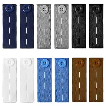 12 Pieces Button Extenders Set For Pants, Including Belly