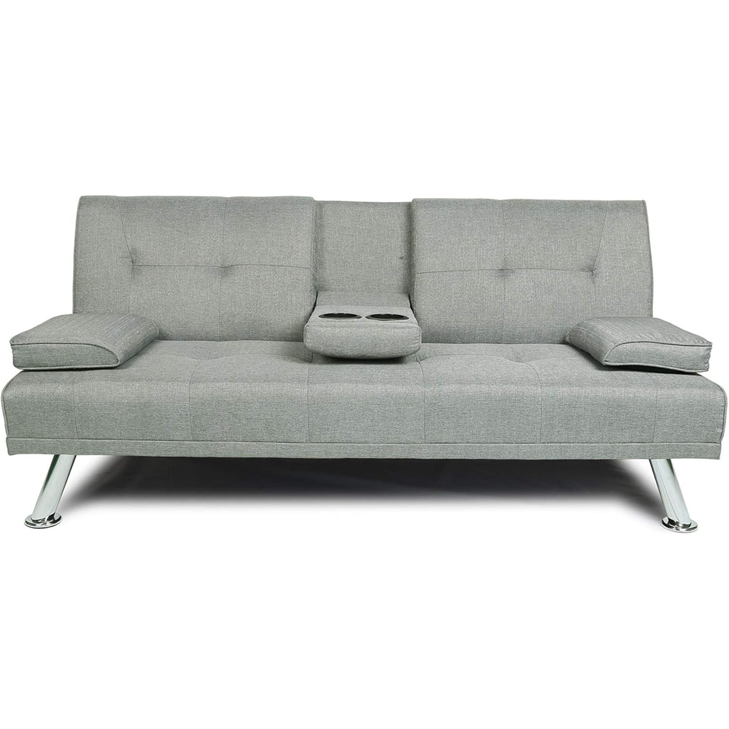 Modern Futon Sofa Bed, Twin Size Folding Recliner Sleeper