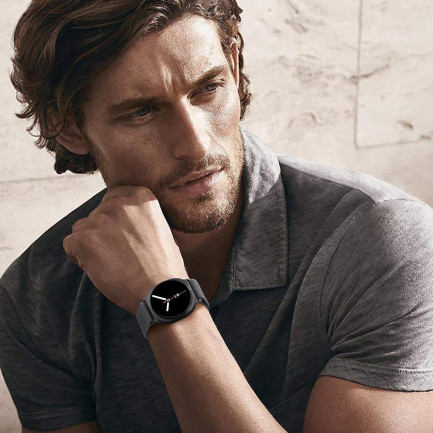 Easuny 6 Pack Stretchy Bands Compatible with Samsung Galaxy Watch 8 Band 40mm 44mm, Samsung Galaxy Watch 8 Classic 46mm Loop, Elastic Nylon Fabric No Gap Sport Strap Replacement for Women Men - Image 2