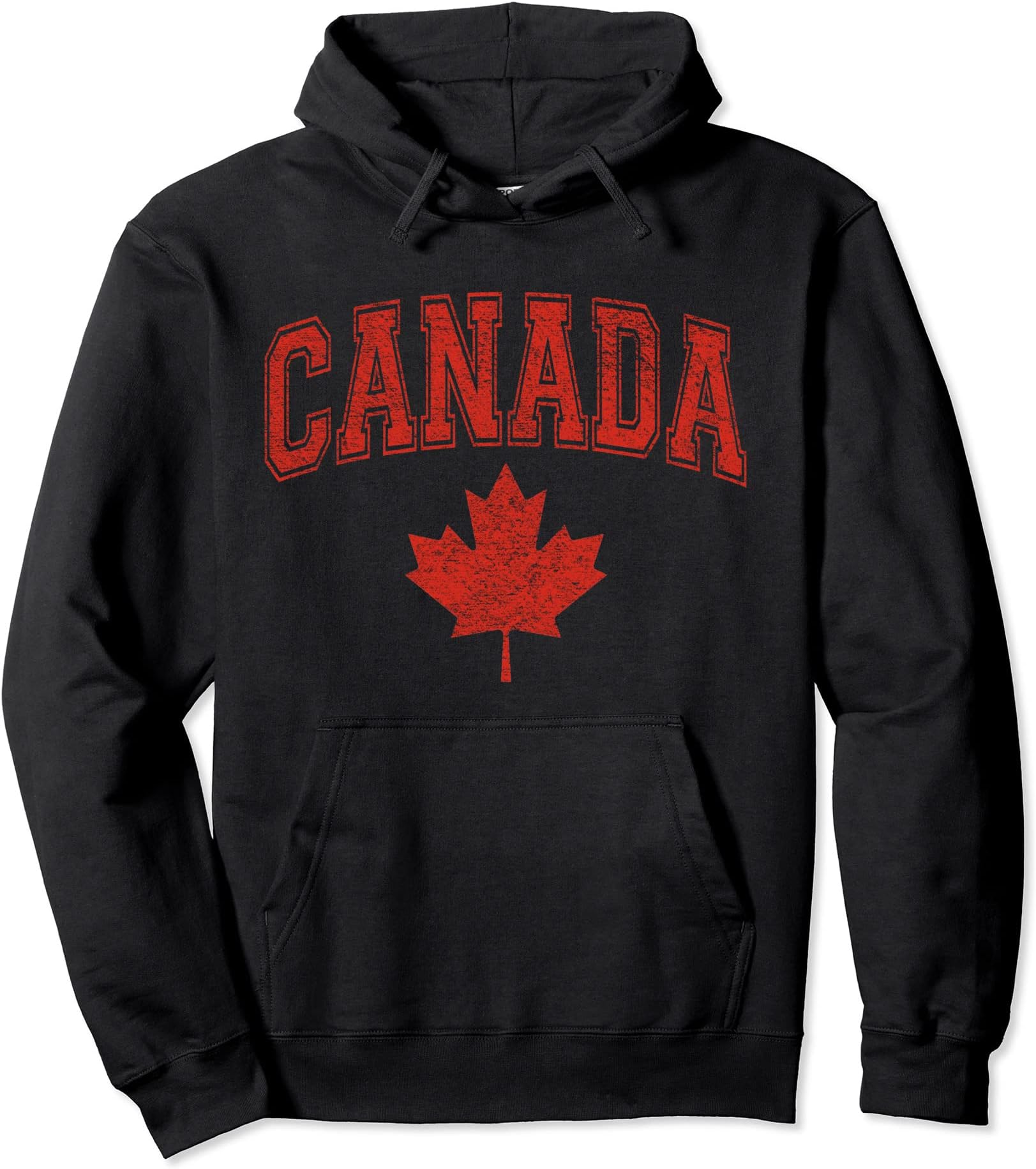 CANADA ATHLETIC TEAM SPORTS FLAG VARSITY STYLE MAPLE LEAF Pullover Hoodie