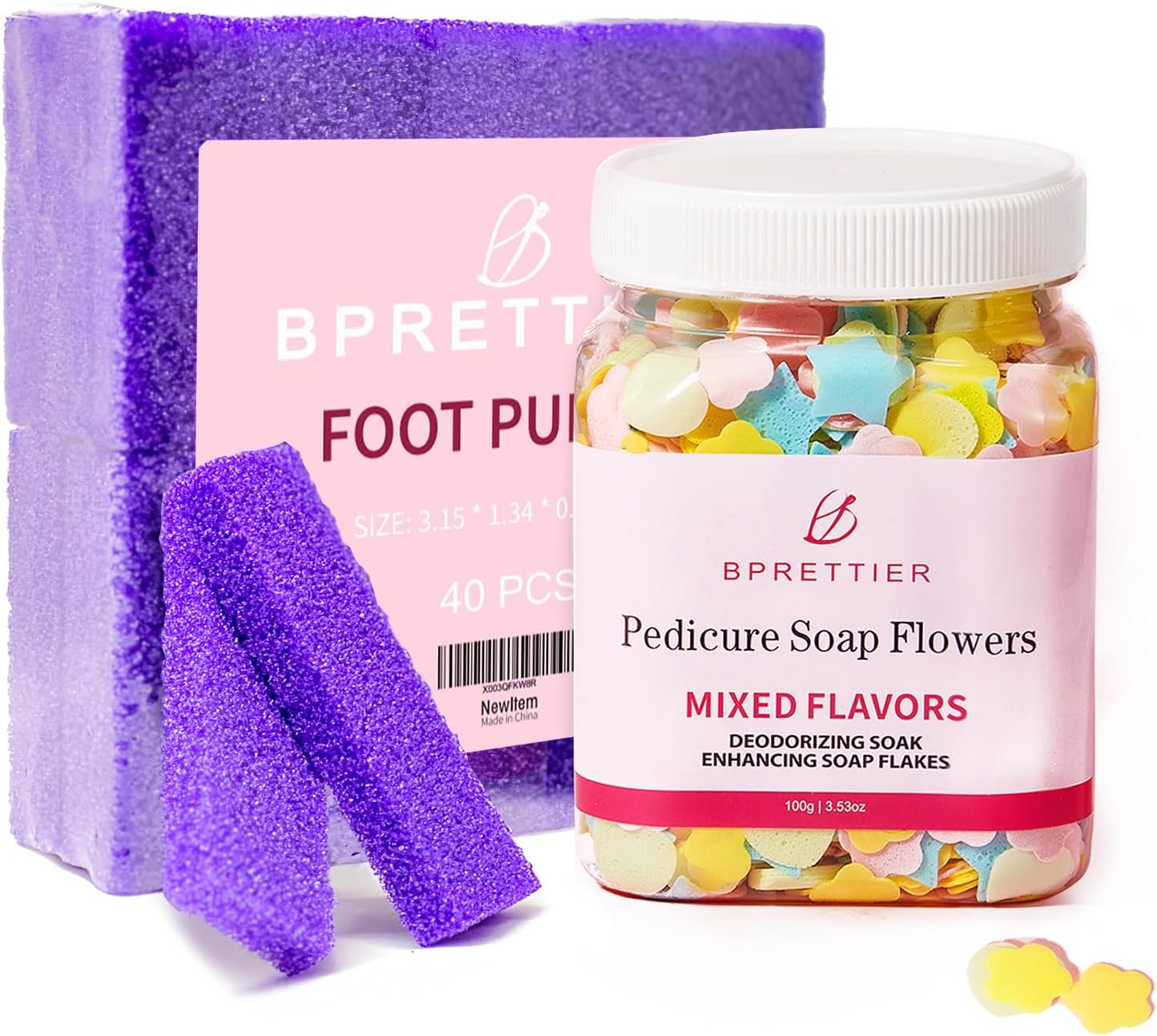 Pedicure Foot Spa Foot Scrubber & Foot Soap Dead Skin Remover - Foot Care Callus Remover Foot Spa Kit Pedicure Foot Spa Products.