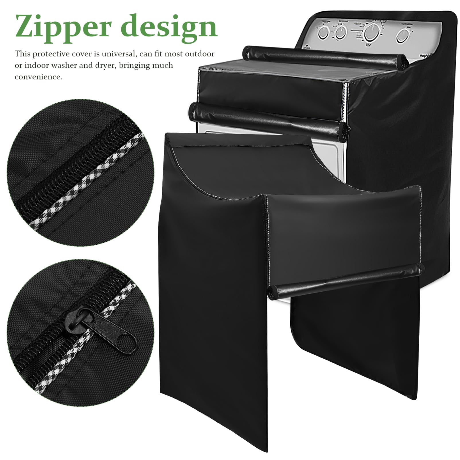 Housse pour Machine à Laver et Sèche-linge Noire 420d Oxford