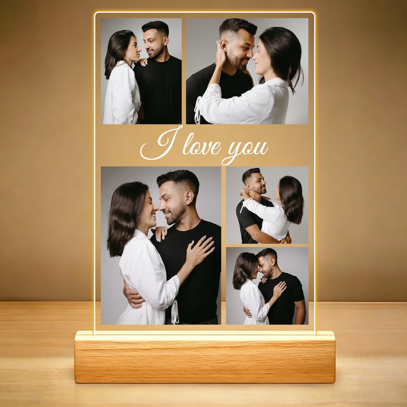 Personalised Anniversary Couple Gifts for Women, Personalised Photo frame — image 1