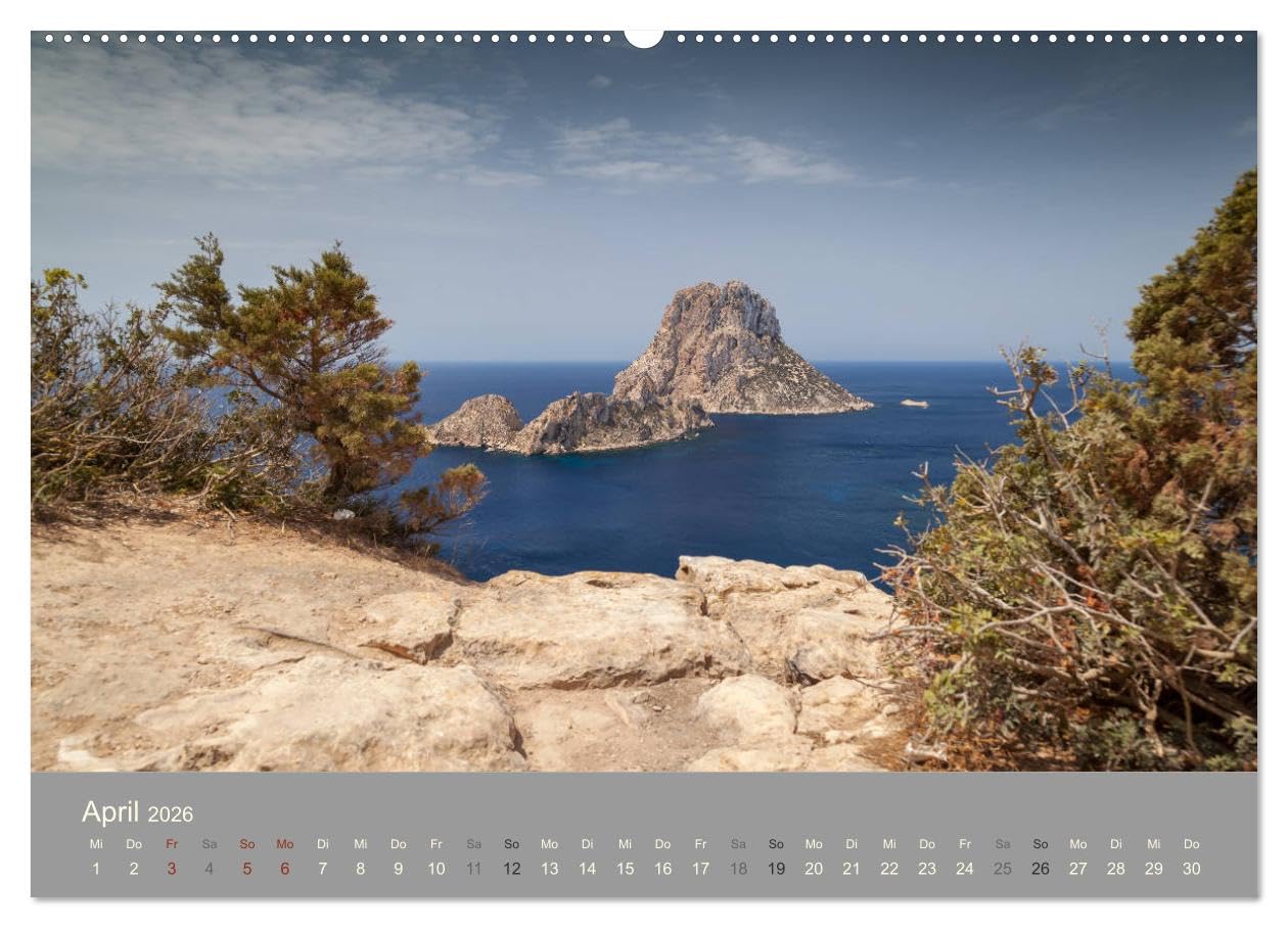 Ibiza - Spanien (hochwertiger Premium Wandkalender 2026 DIN A2 quer), Kunstdruck in Hochglanz: Nicht nur eine Partyinsel! (CALVENDO Orte)