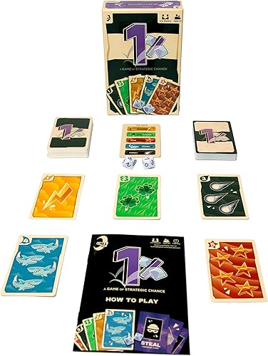 Miniatura 8 de Iconiq Studios 1 - Uno por ciento - Un juego de posibilidades estratégicas - Apto para familias y todas las edades - Juegos de fiesta - Juegos de