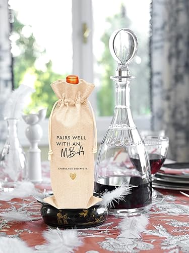 Miniatura 3 de Toctose Regalo de graduación para MBA, bolsa de vino para MBA, adecuado para regalos de graduación para ella, él, hijo, hija, amigaGDWB017