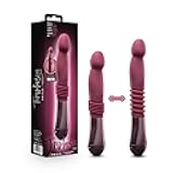 Blush Novelties Temptasia Trixie Thrusting Silicone Dildo - for G Spot, P Spot Stimulation - Soft Puria Silicone - UltraSilk Smooth - 3 Powerful Speed Settings - Long Ergonomic Handle - Sex Toy