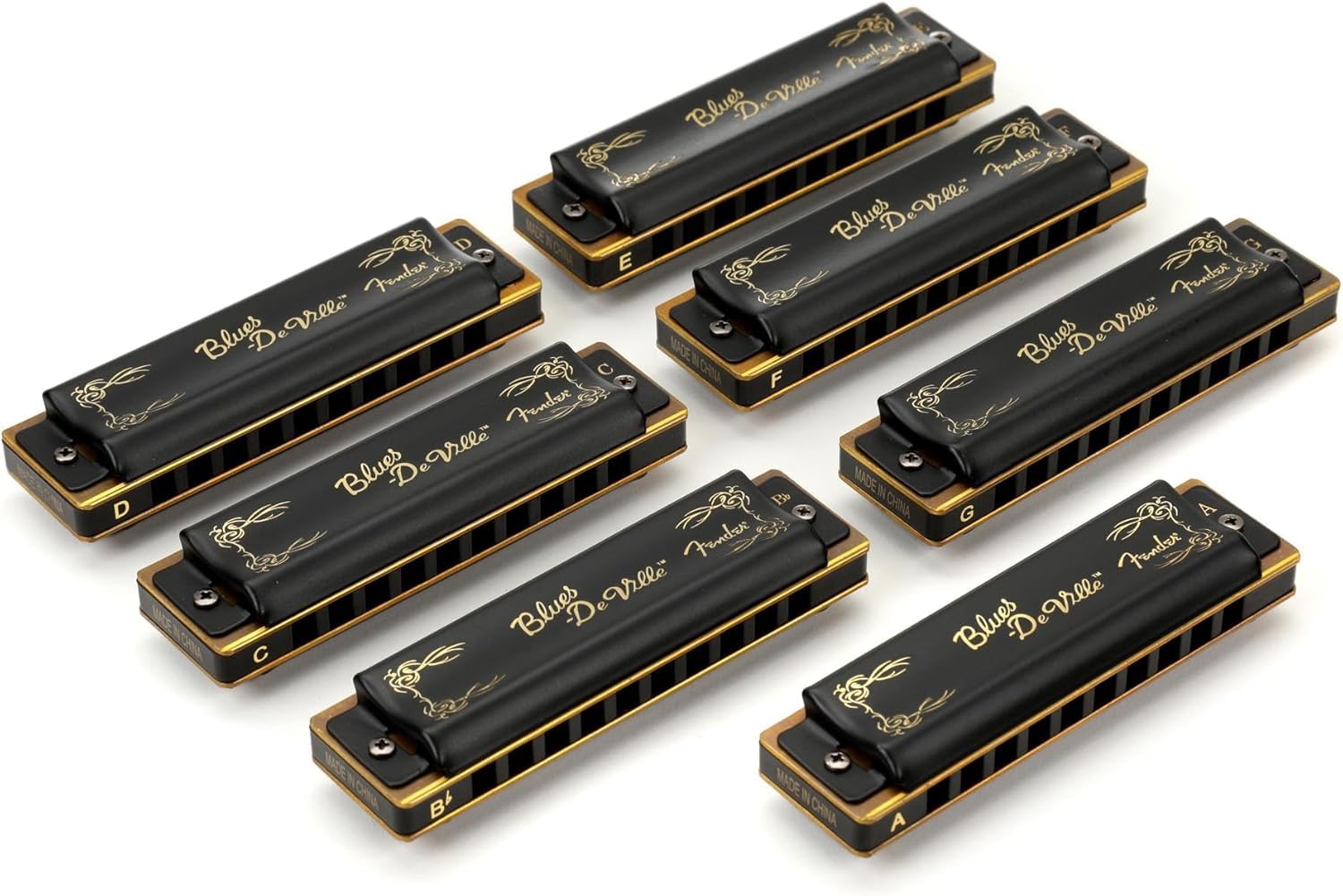 Amazon.com: Fender Blues Deville Harmonica, Pack of 7 with case