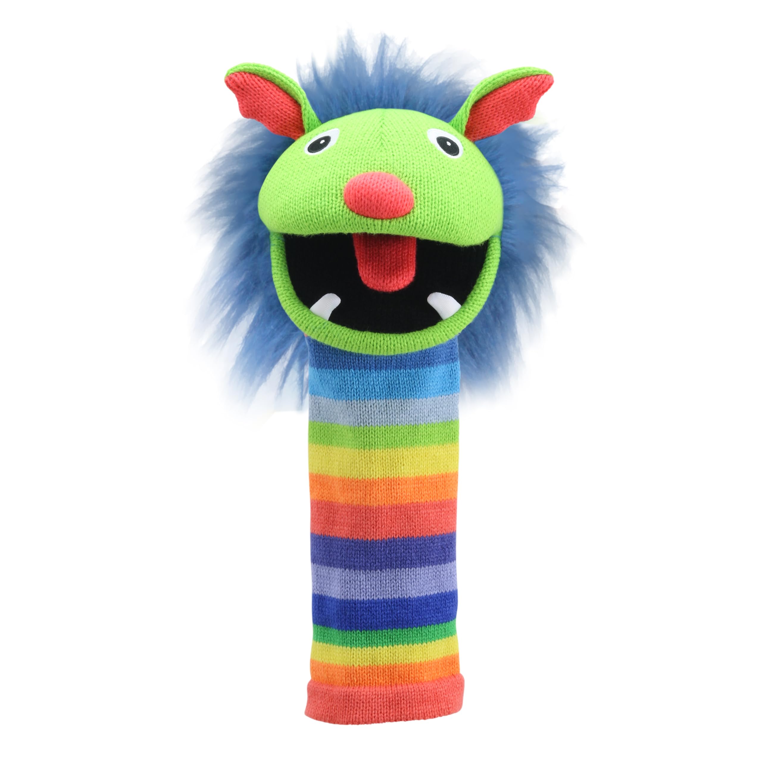 The Puppet Company - Knitted Puppet -Rainbow Multicolor, 15 inches