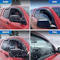Vista 7 de Visores para ventanas y protectores contra la lluvia para Ford Fusion 2013, 2014, 2015, 2016, 2017, 2018, 2019, 2020, Deflectores de viento