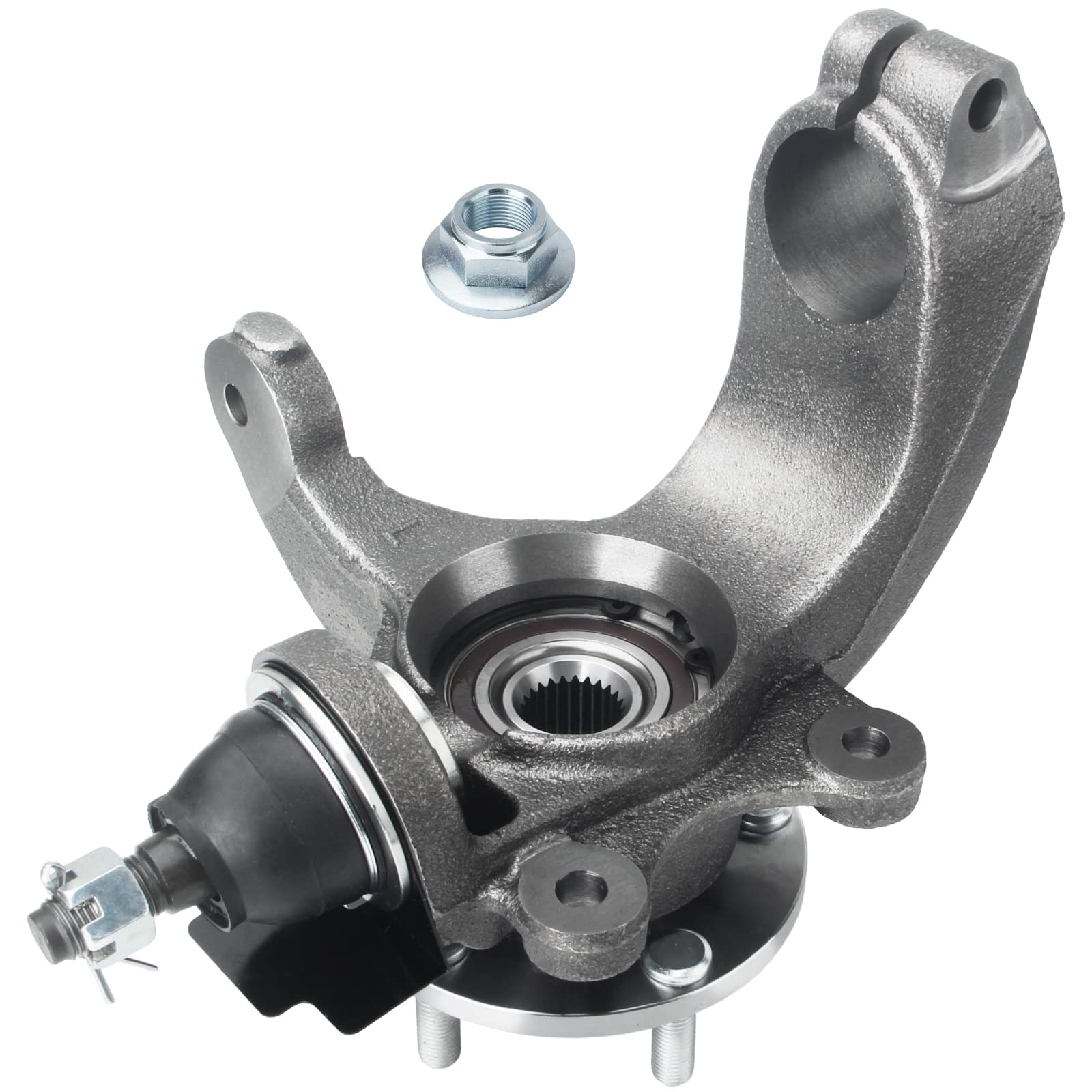 DOSKJOK Steering Knuckle Wheel Hub Bearing Assembly Front Left Driver Compatible with Transit Connect 2011 2012 2013 698-467