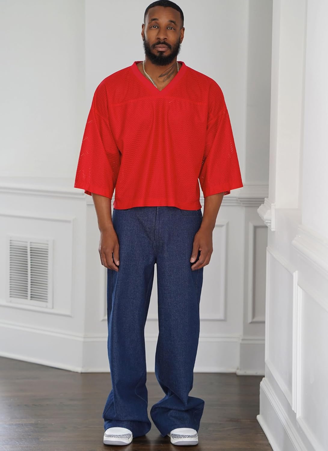 Know Me ME2086BB Men's Oversized Cropped Jersey Tops Sewing Pattern Packet by Norris Dánta Ford, Design Code ME2086, Sizes 44-46-48-50-52
