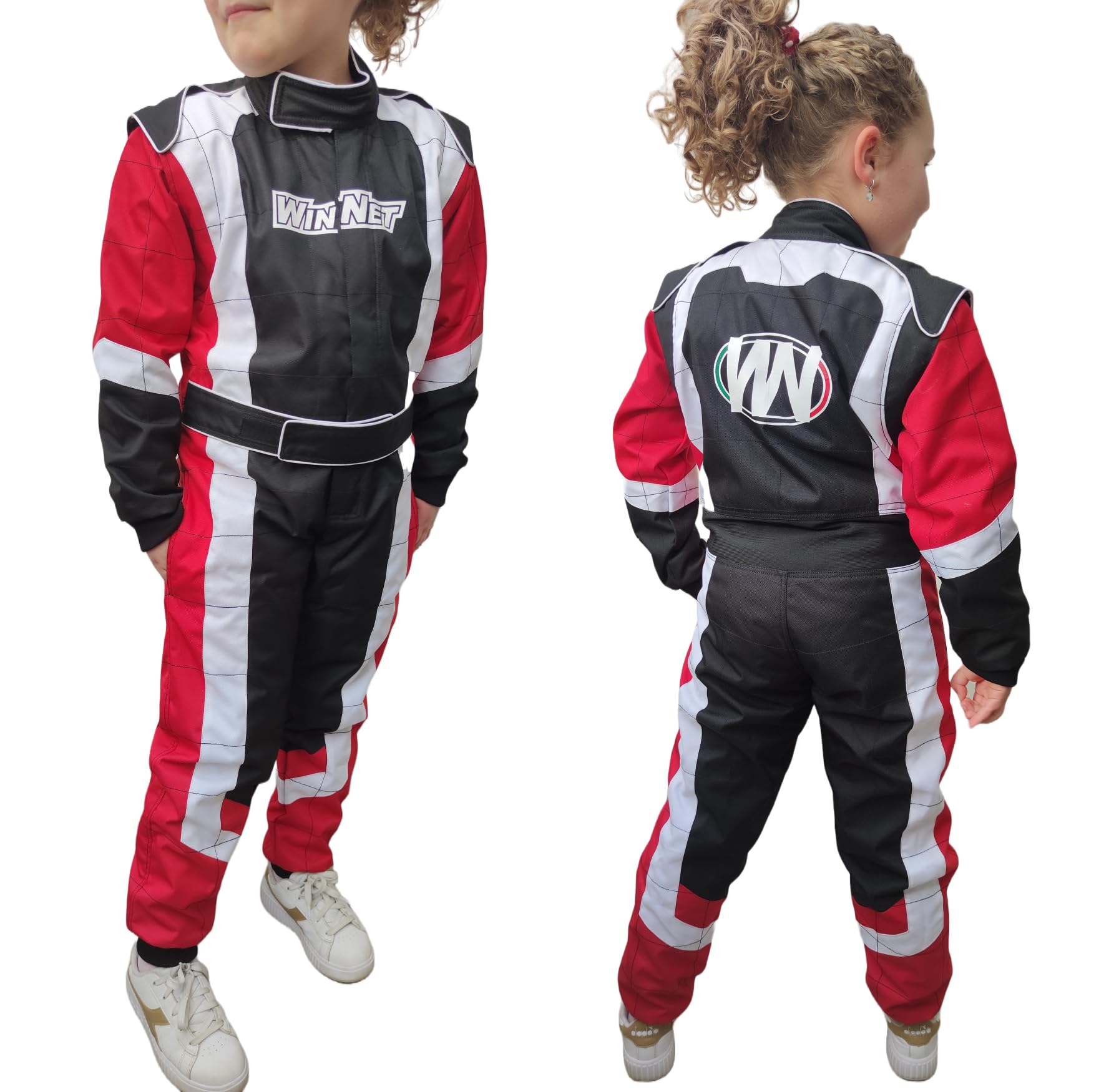 WinNet Tuta Go Kart per bambino mini motocross bmx quad off road per bambino o bambina karting
