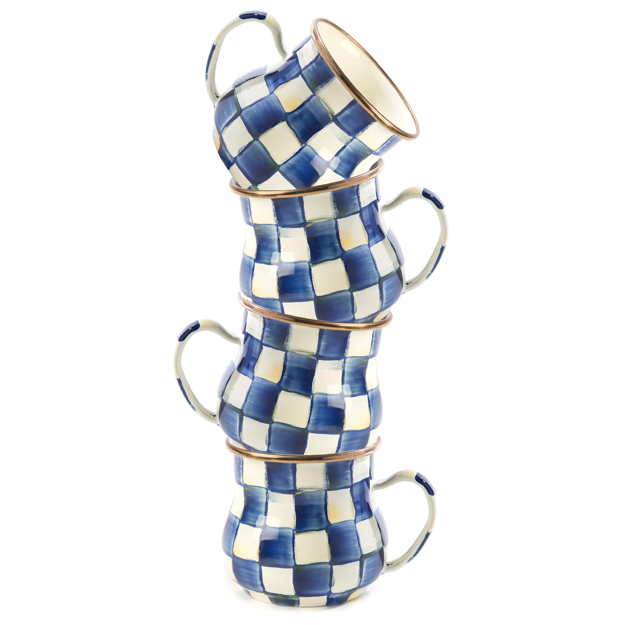 MACKENZIE-CHILDS Enamel Mug, Cute Enamelware Coffee and Tea Mug