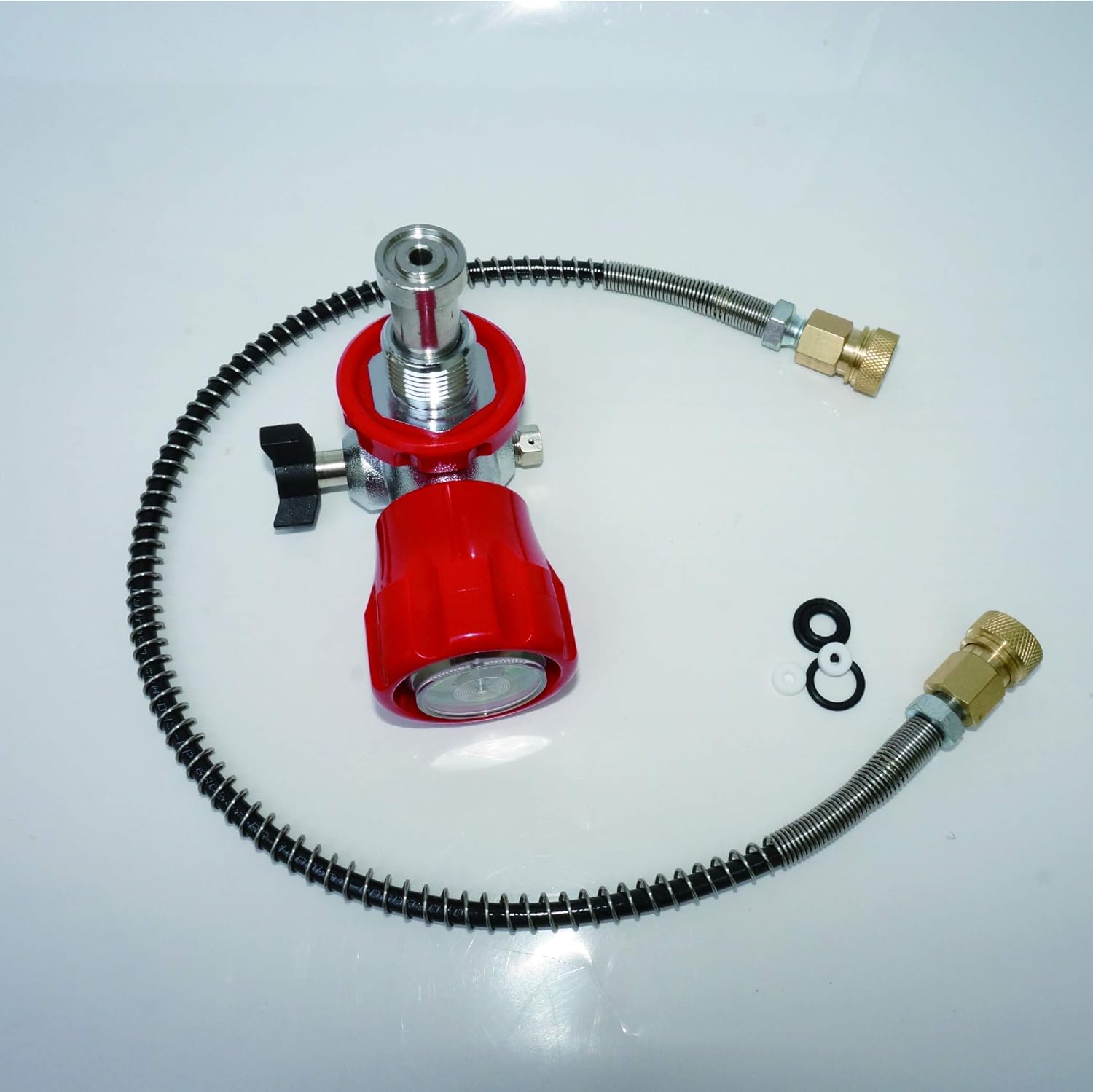 Acecare Carbon Fiber Tank 4500psi Valve Adaptor Filling Station Quick Connector for PCP Air Rifle G5/8