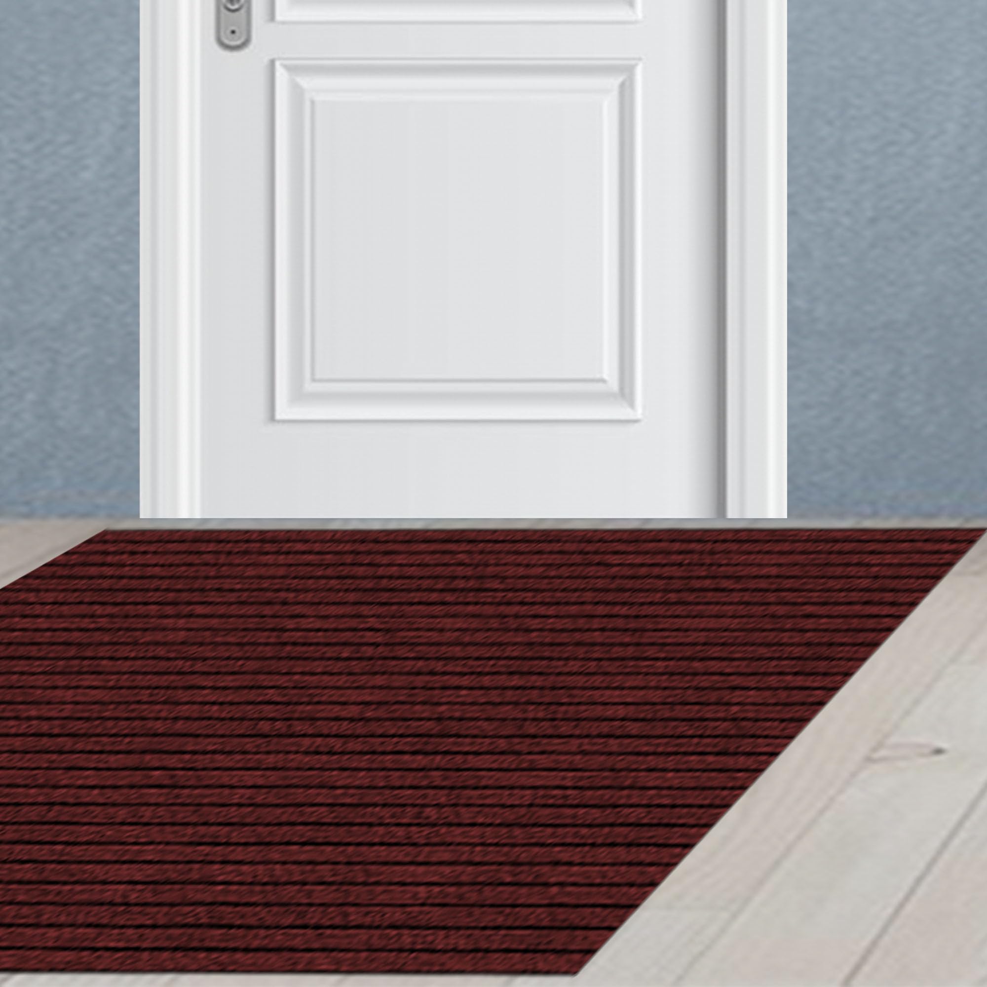 Tapis de porte 100 x 170 cm rouge antidérapant JIAFANG pour grande entrée
