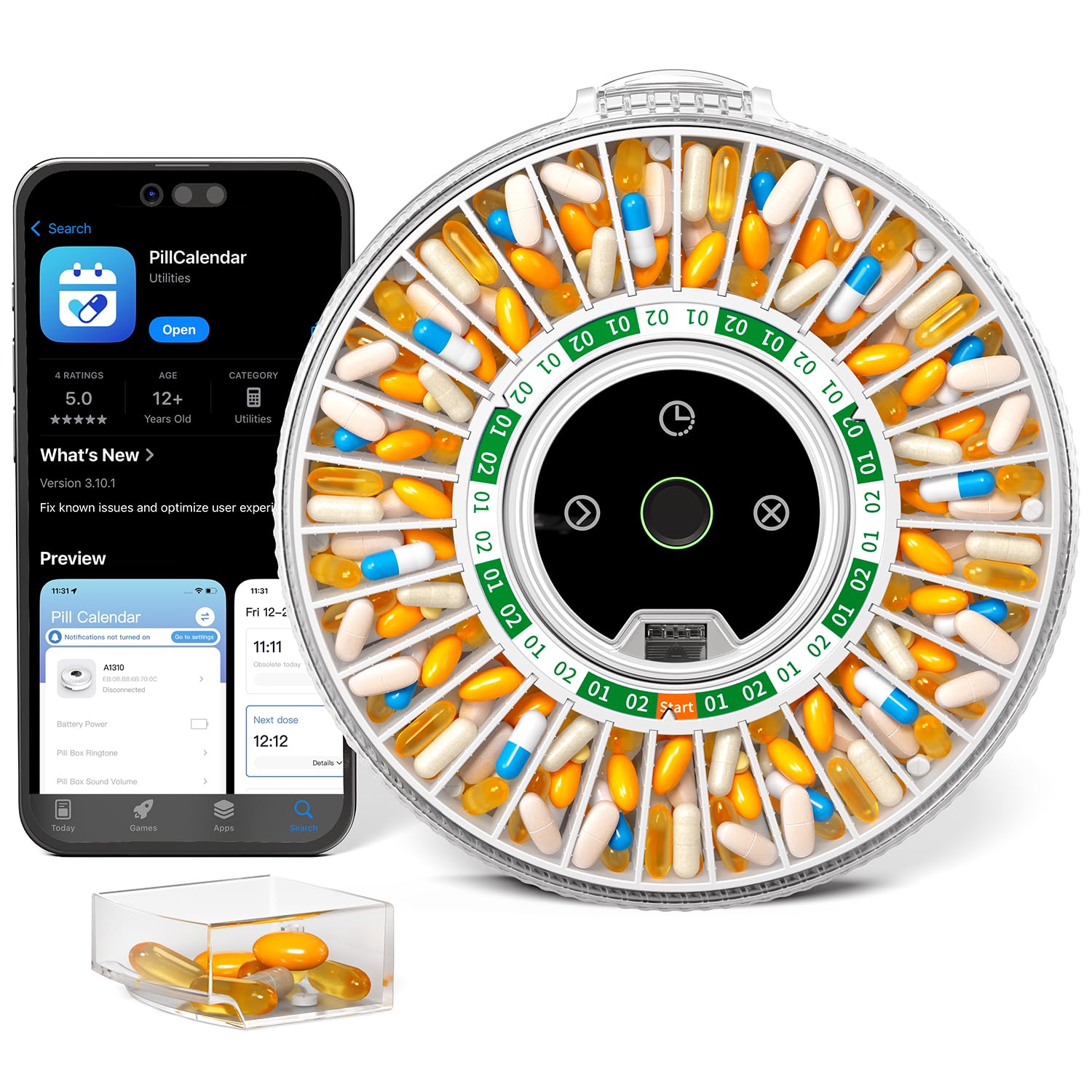 Betife Automatic Pill Dispenser 31-Day