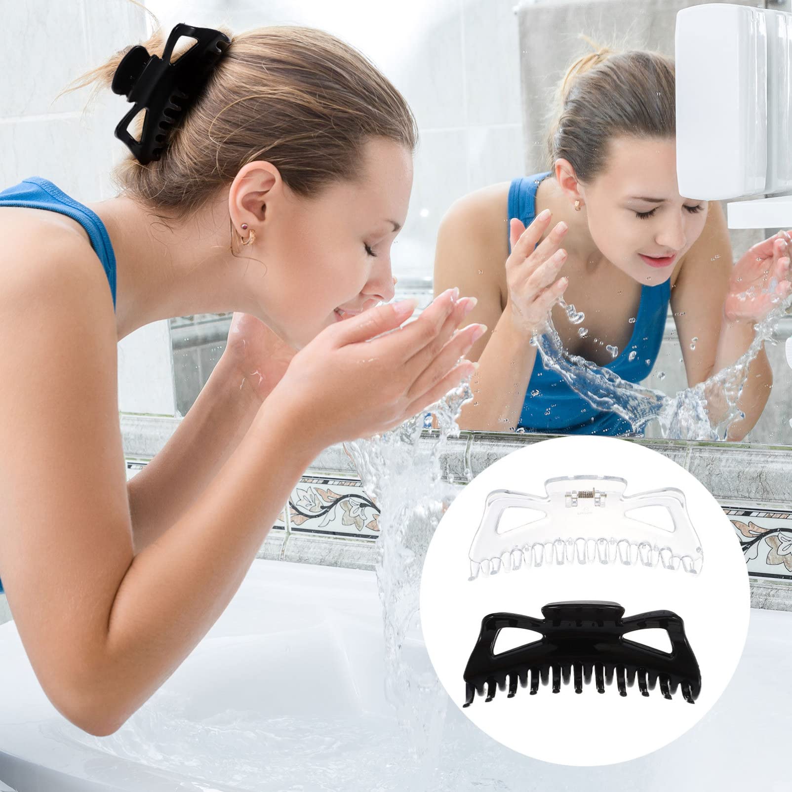 MAGICLULU 5 Sets Haarklammer Große Kiefer Haarspange Haarspange Für Frauen Sicher Stark Stilvoll 2 Stück * 5