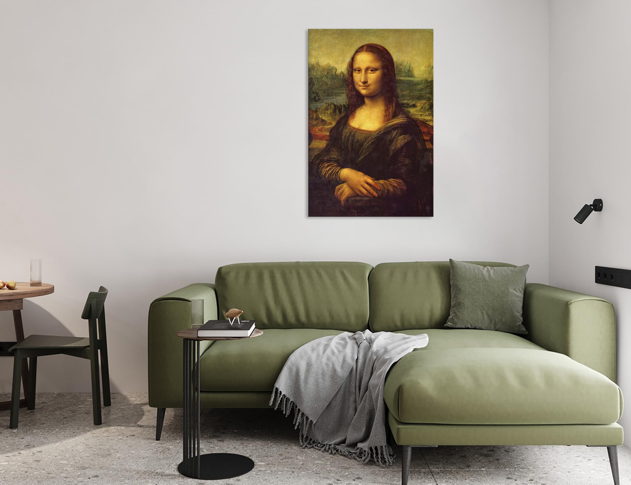 Amazon.co.jp: アートパネル モナリザ絵画複製ポスター 壁掛け絵画