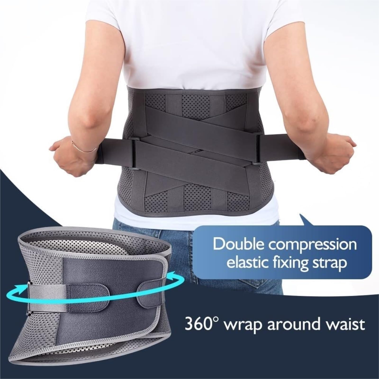 Moldeador De Cuerpo Y Control De Abdomen Cinturón De Soporte Lumbar Protección La Cintura Y Espalda Ortopédico para Columna Vertebral