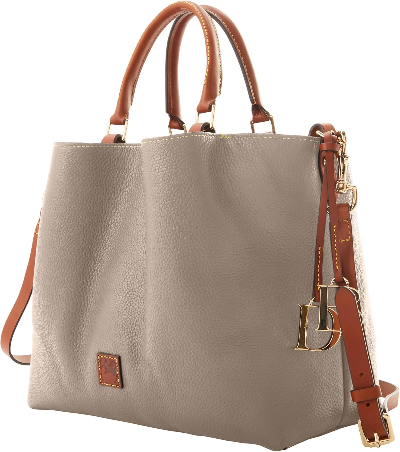 Dooney & Bourke Crossbody Satchel Bags for Women, Large Barlow Leather Handbags with Removable Shoulder Strap