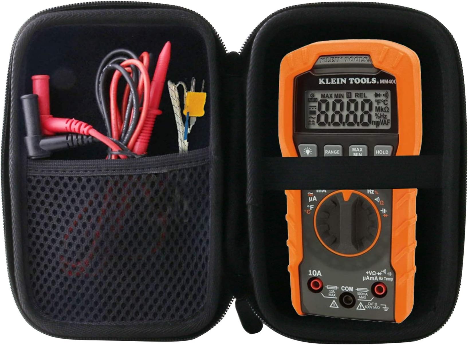 WERJIA Hard Carrying Case for Klein Tools MM400 Multimeter，Protective Travel Storage Bag