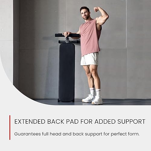 Miniatura 4 de Banco de abdominales ajustable de calidad de gimnasio de forma fina y banco de pesas para entrenamiento de fuerza en el gimnasio en casa.