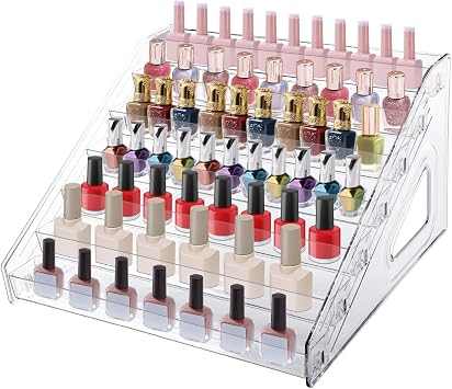 7 Layers Nail Polish Organizer Holder Rack, Display Rack for Essential Oil | 7 Layers Nail Polish Organizer Holder Rack, Display Rack for Cosmetics Sunglasses Essential Oil, Stand Makeups Storage Case