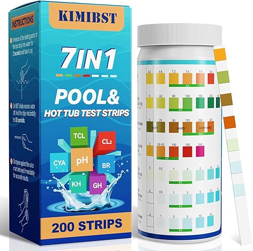 Pool Test Strips: 200CT 7-Way Professional Hot Tub & Spa Test Kit
