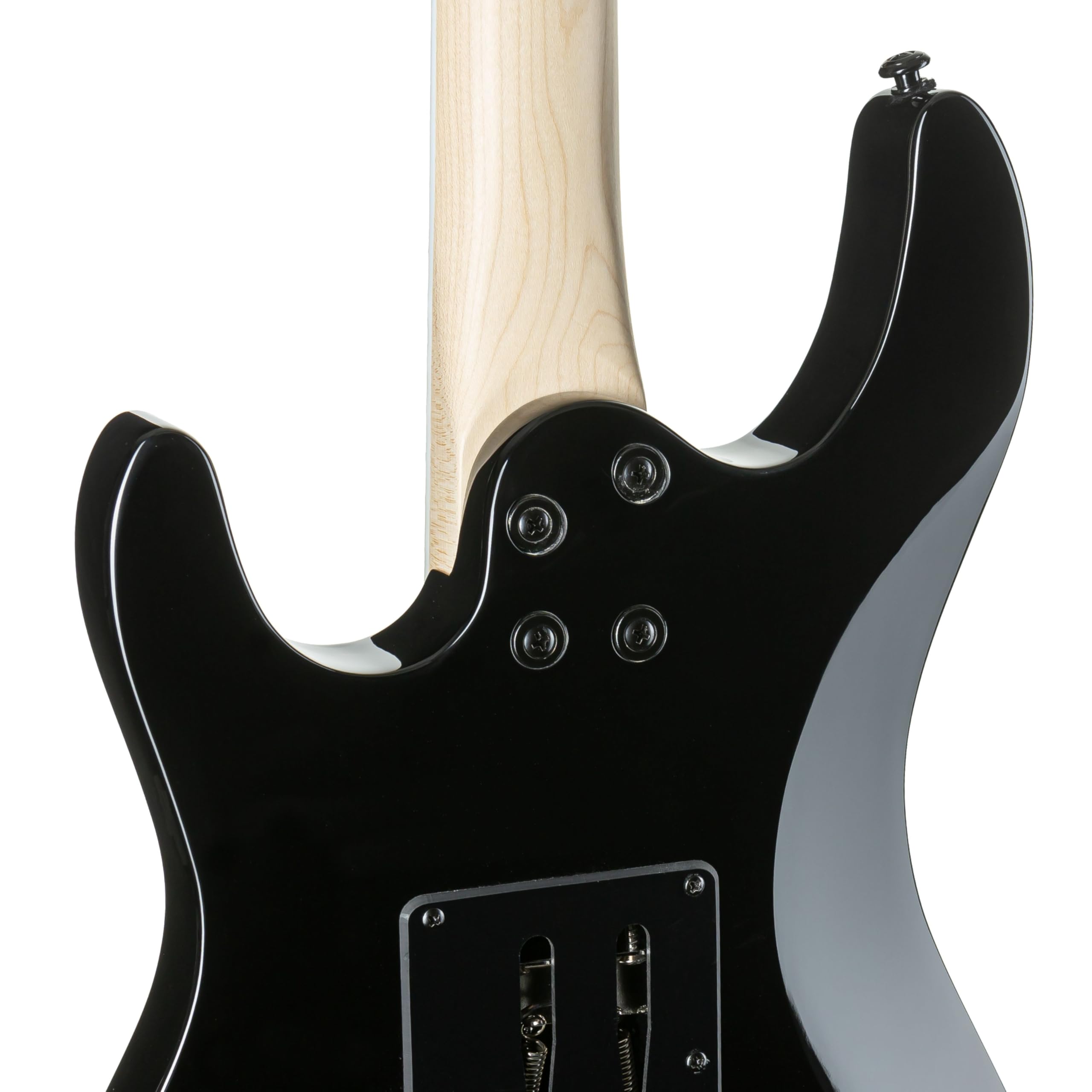 J & D T95FFM E-Gitarre, See Thru Black, Rock & Metal, HSH Tonabnehmer, Floyd Rose Tremolo