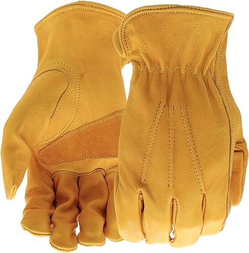 BOSS unisex adult durable Work Gloves, Brown, 2X-Large US, 1 Count (Pack of 1)