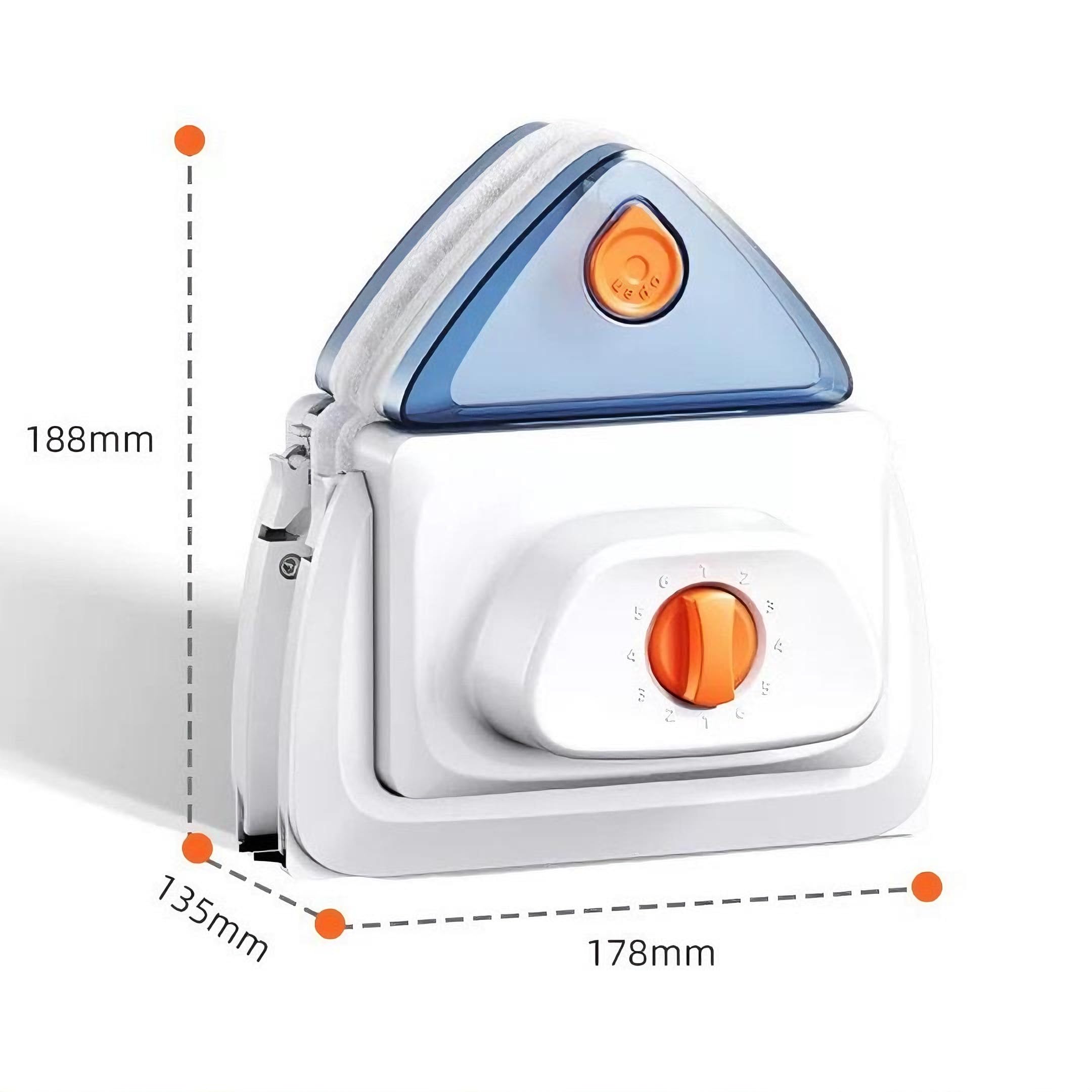 Hooha Doppelseitiger Fensterabzieher Putzen Haus/Hotel/Büro Komplettset&Fish Tank&Terrarium Glas 8-40mm Einstellbare Magnet für Glasreiniger Set Einfache Schnelle Reinigung