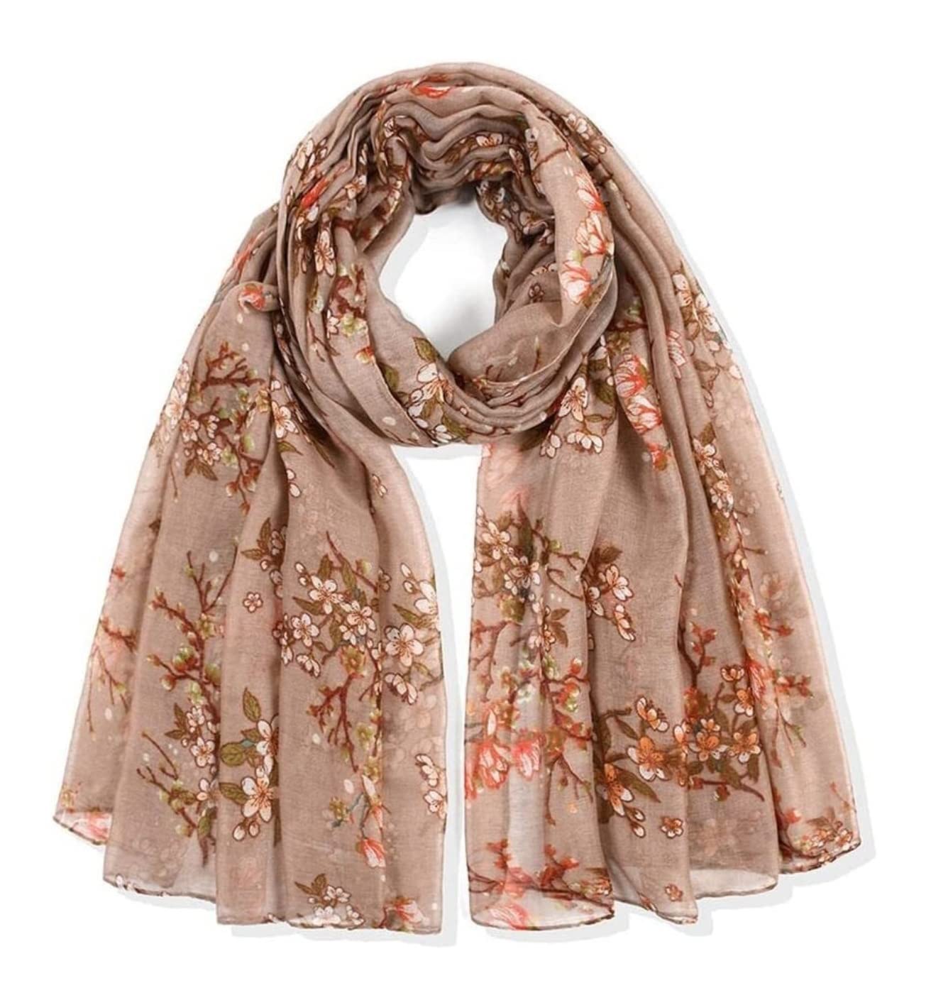bufandas, Bufandas for mujer chal suave y ligero bufanda retro con estampado floral