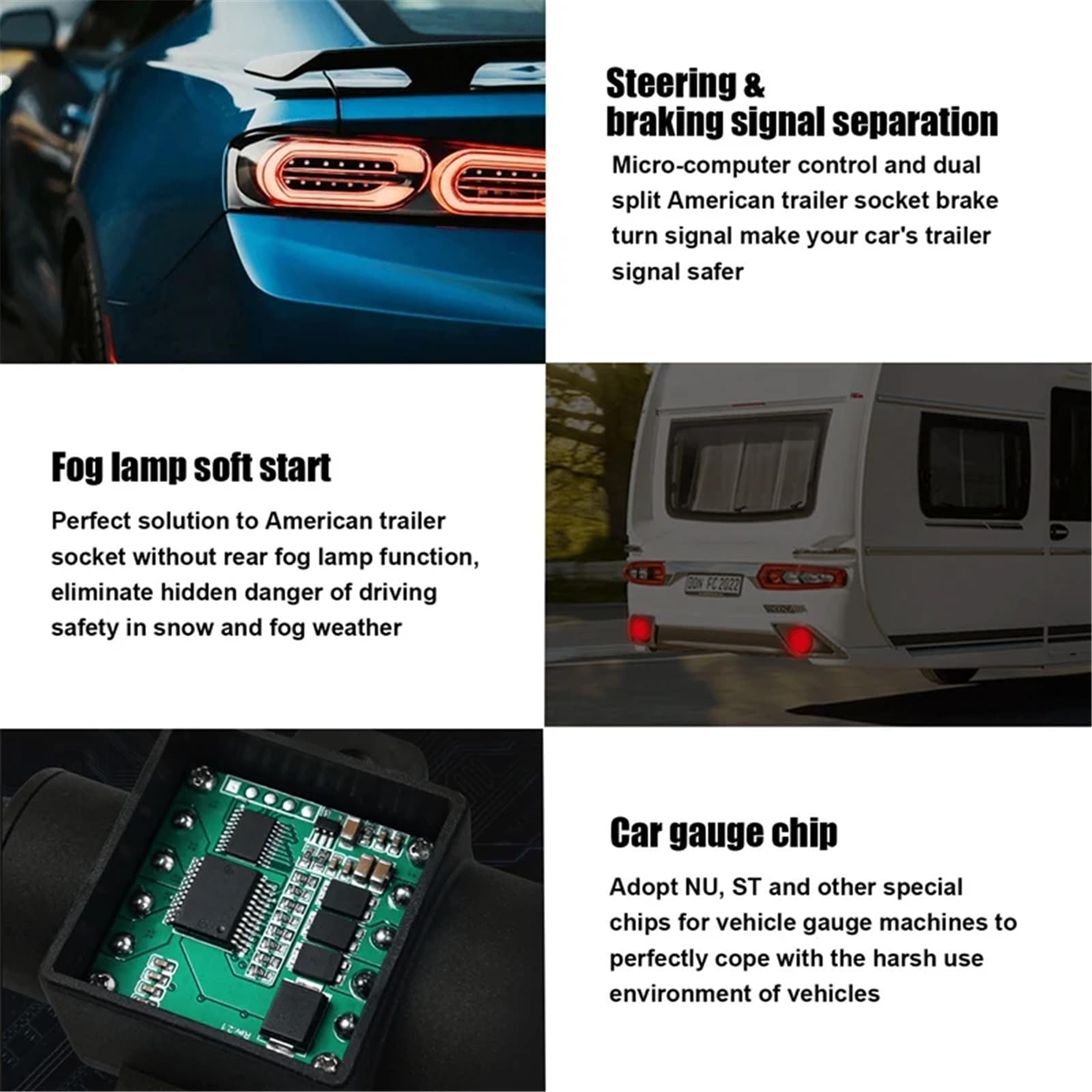 Leichter 7-poliger auf 13-poliger Adapterstecker für effiziente Anhänger und Wohnmobil Konnektivität, stabile Signalübertragung, Anhängerstecker Adapter