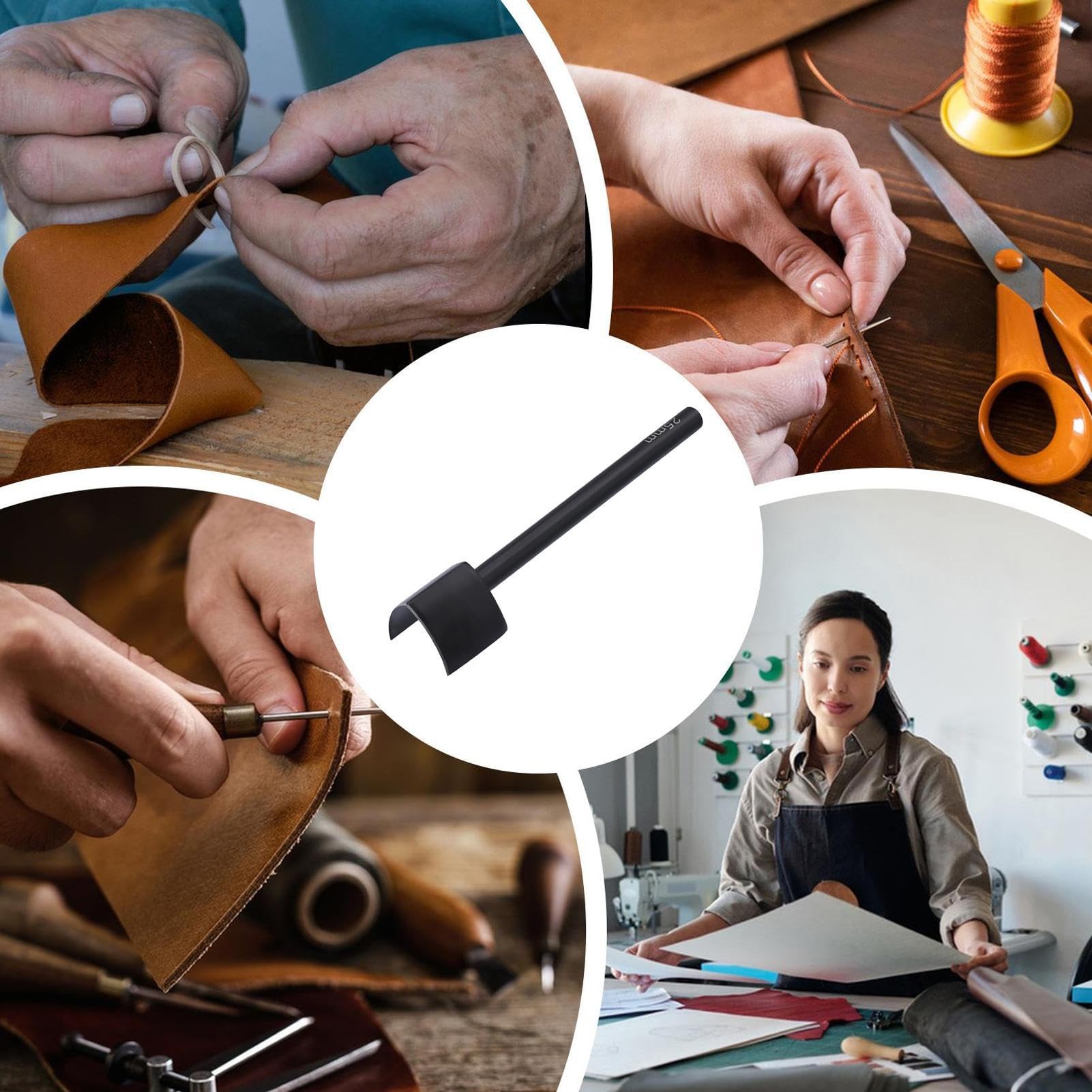 Coupe Cuir Artisanal | Outil De Coupe En Forme V Pour Bordures De Ceinture En Maroquinerie,Matériel De Perçage De Précision Pour Portefeuilles, Sacs, Pochettes - Débutants, Tailleurs Et Designers